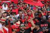Protest during the anniversary of the 2009 coup d'état, in Tegucigalpa