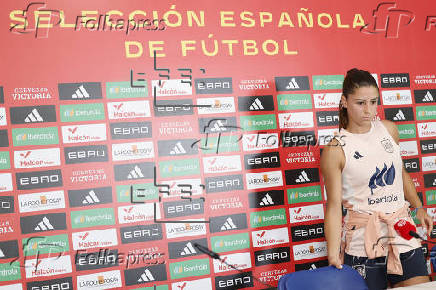 Rueda de prensa tras el entrenamiento selección española femenina de fútbol
