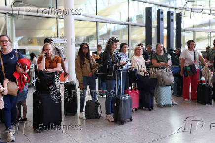Suspension of outbound flights at Heathrow Airport