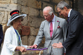 Britain's King Charles vists Lancaster