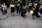 Protest against federal immigration sweeps, in Chicago