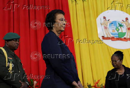 Suriname's Jennifer Simons sworn in as president, in Paramaribo