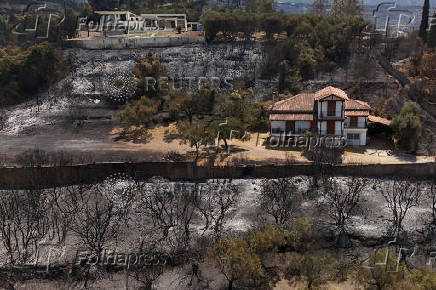 Wildfire near Patras