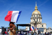Rally in support of French far-right leader Marine Le Pen in Paris