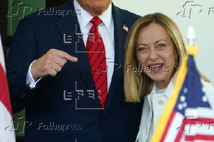 Italian Prime Minister Giorgia Meloni meets with US President Donald Trump in Washington