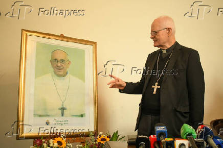 Morte Papa Francisco - Coletiva de imprensa com Dom Odilo na Catedral da Sé