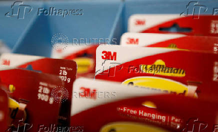 FILE PHOTO: The 3M logo is pictured on products at an Orchard Supply Hardware store in Pasadena