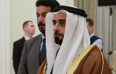 Russian President Vladimir Putin meets with UAE Deputy Prime Minister and Minister of Interior Sheikh Saif bin Zayed Al Nahyan in Moscow