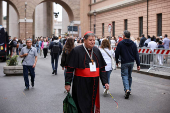 General congregation meeting ahead of the conclave to elect the next pope, as seen from Rome