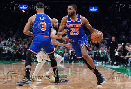 NBA: Playoffs-New York Knicks at Boston Celtics