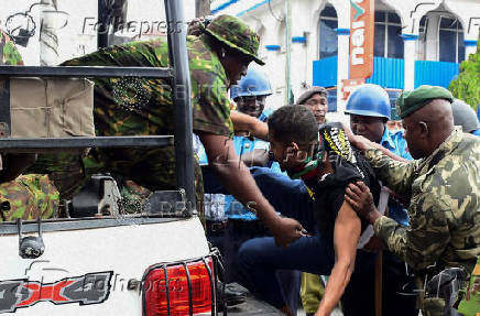 Demonstration against the death of Kenyan blogger Albert Ojwang who died in police custody, in Mombasa