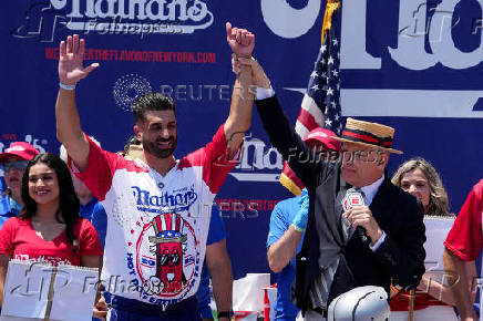 2025 Nathan's Famous International Hot Dog Eating Contest in New York City
