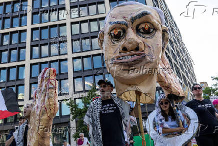 Protest against Prime Minister of Israel Benjamin Netanyahu's visit to Washington