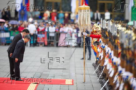 Japanese Emperor Naruhito and Empress Masako visit Mongolia