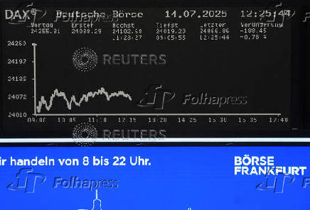 German share price index DAX graph is pictured at the stock exchange in Frankfurt