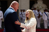 Italian Prime Minister Giorgia Meloni meets Austrian Chancellor Christian Stocker in Rome