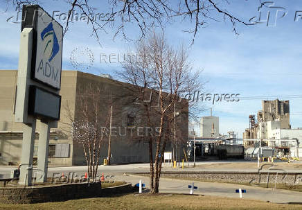 FILE PHOTO: The world's largest corn mill of global grain company Archer Daniels Midland is pictured in Decatur