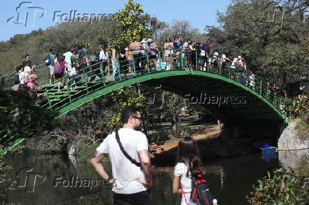 Movimentação no Parque Ibirapuera em São Paulo