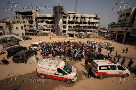 Funeral of Al Jazeera journalists in Gaza City