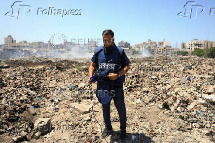 FILE PHOTO: Al Jazeera journalist Anas Al Sharif
