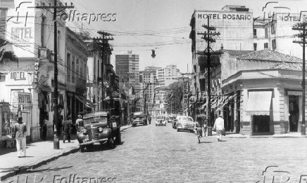 São Paulo Anos 50: vista da rua