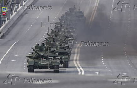 General rehearsal for Russia's annual Victory Day parade in Moscow