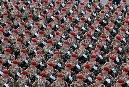 Rehearsal for Victory Day parade in Moscow