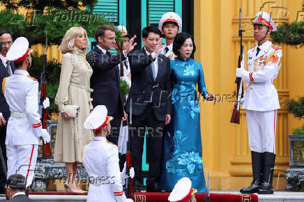 French President Macron visits Vietnam