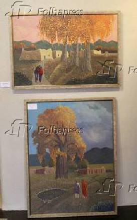 Histórias em óleo sobre tela de ed sandoval da terra do encantamento.