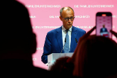 German Chancellor Friedrich Merz attends the German family entrepreneur day event in Berlin