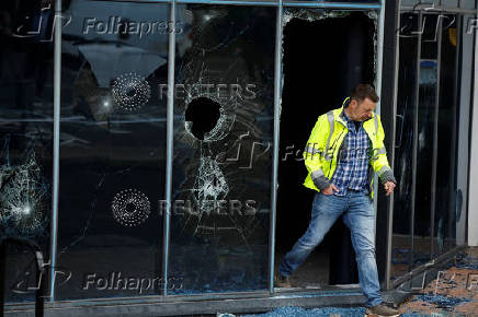 Aftermath of riots in Ballymena
