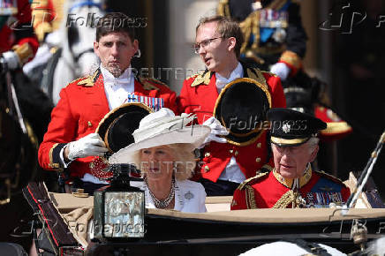 Trooping the Colour parade to honour Britain's King Charles on his official birthday in London