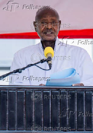 FILE PHOTO: Uganda's President Yoweri Museveni delivers the 2025 State of the Nation Address at Kololo Ceremonial Grounds, in Kampala