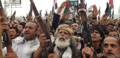 Mass Houthi protest in Sana'a against Israeli attacks on Gaza