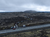Volcano eruption near Grindavik