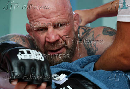 American-born mixed martial arts (MMA) fighter Jeff Monson fights against Maxim 