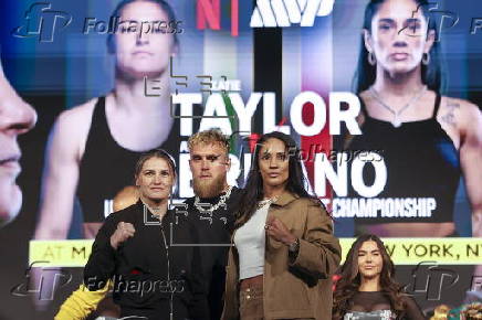 Boxers Katie Taylor vs. Amanda Serrano 3 kickoff press conference