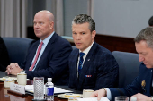 U.S. Defense Secretary Hegseth meets with NATO Secretary General Rutte at the Pentagon in Washington
