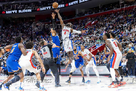 NBA: Playoffs-New York Knicks at Detroit Pistons