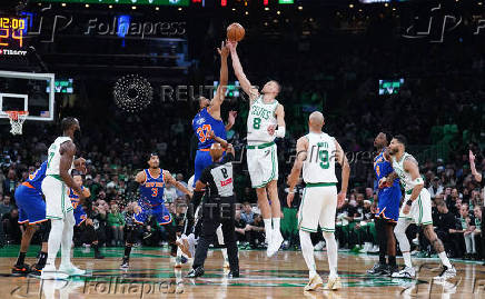 NBA: Playoffs-New York Knicks at Boston Celtics