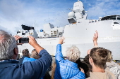 Navy ship Zr.Ms. Tromp returns homeafter deployment in the Baltic Sea and Arctic