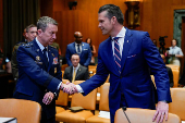 Pentagon leaders appear before Senate Appropriations Committee hearing on Defense Department budget, in Washington