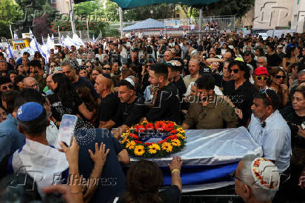 Funeral of hostage Yonatan Samerano, in Tel Aviv