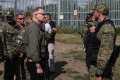 President of the Republic of Poland Andrzej Duda visit Polish-Belarus border