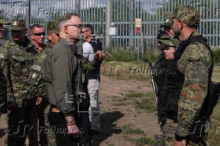 President of the Republic of Poland Andrzej Duda visit Polish-Belarus border