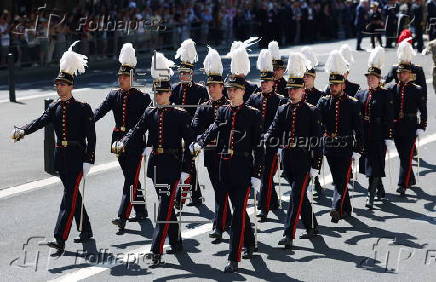 Belgium Armed Forces parade in London