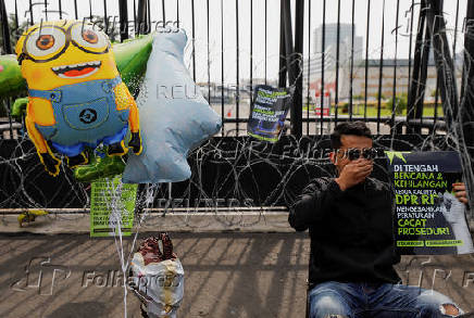 Protest over new criminal code, in Jakarta