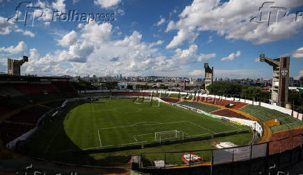 Vista do estádio Dr. Oswaldo Teixeira Duarte, mais conhecido como Canindé
