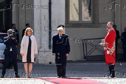 Britain's King Charles and Queen Camilla on state visit to Italy