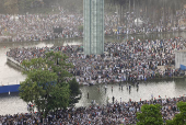 Muslims take part in March for Gaza rally in Dhaka